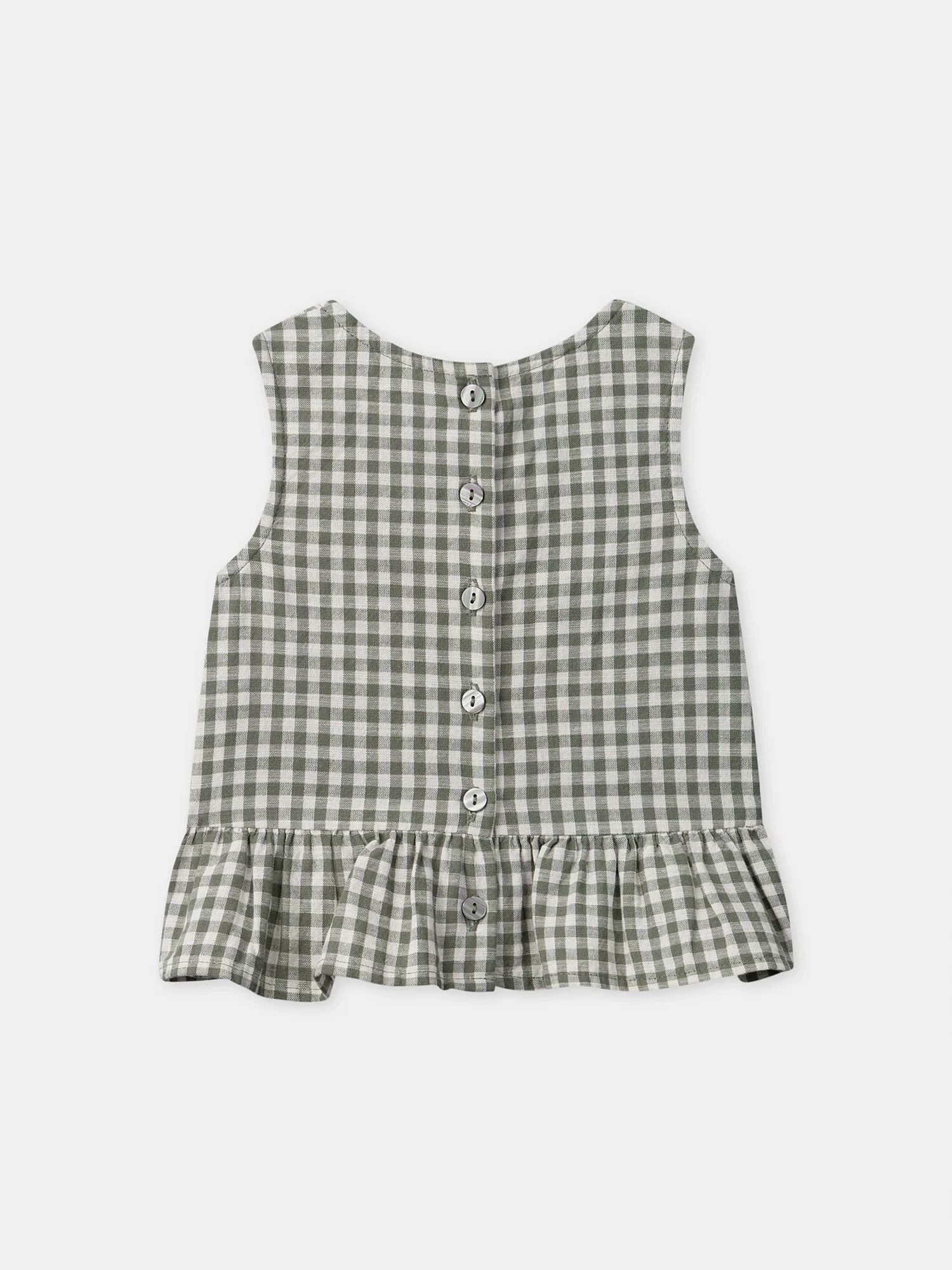 Blouse vichy à noeuds Bébé Fille - Image 8