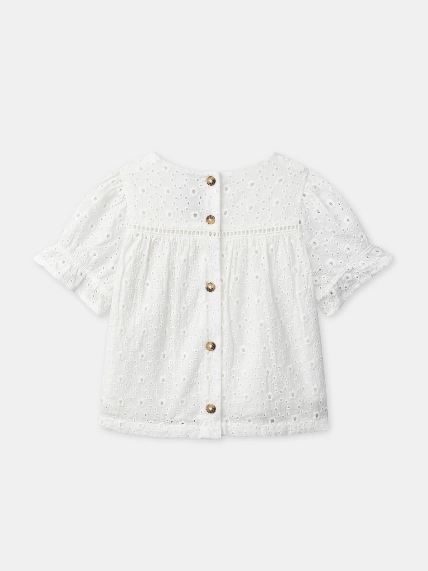 Blusa ecru ricamata Baby Girl - Image 7