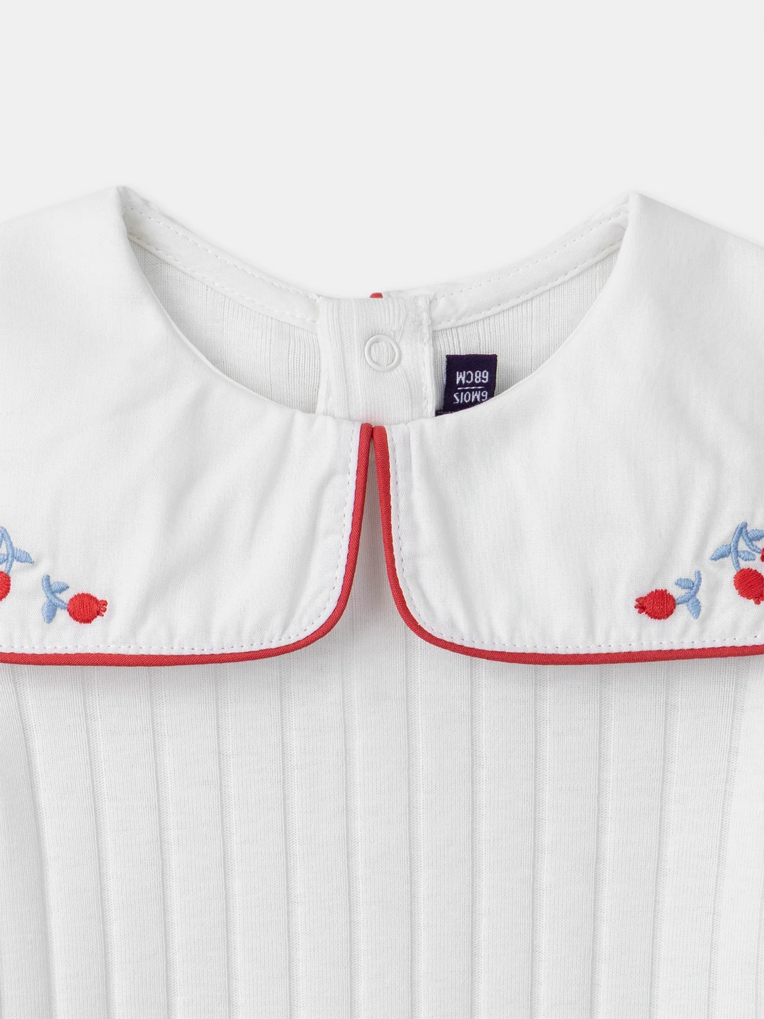 Body Ecru con Collo e Ricamo di Bacche Bambina - Image 5