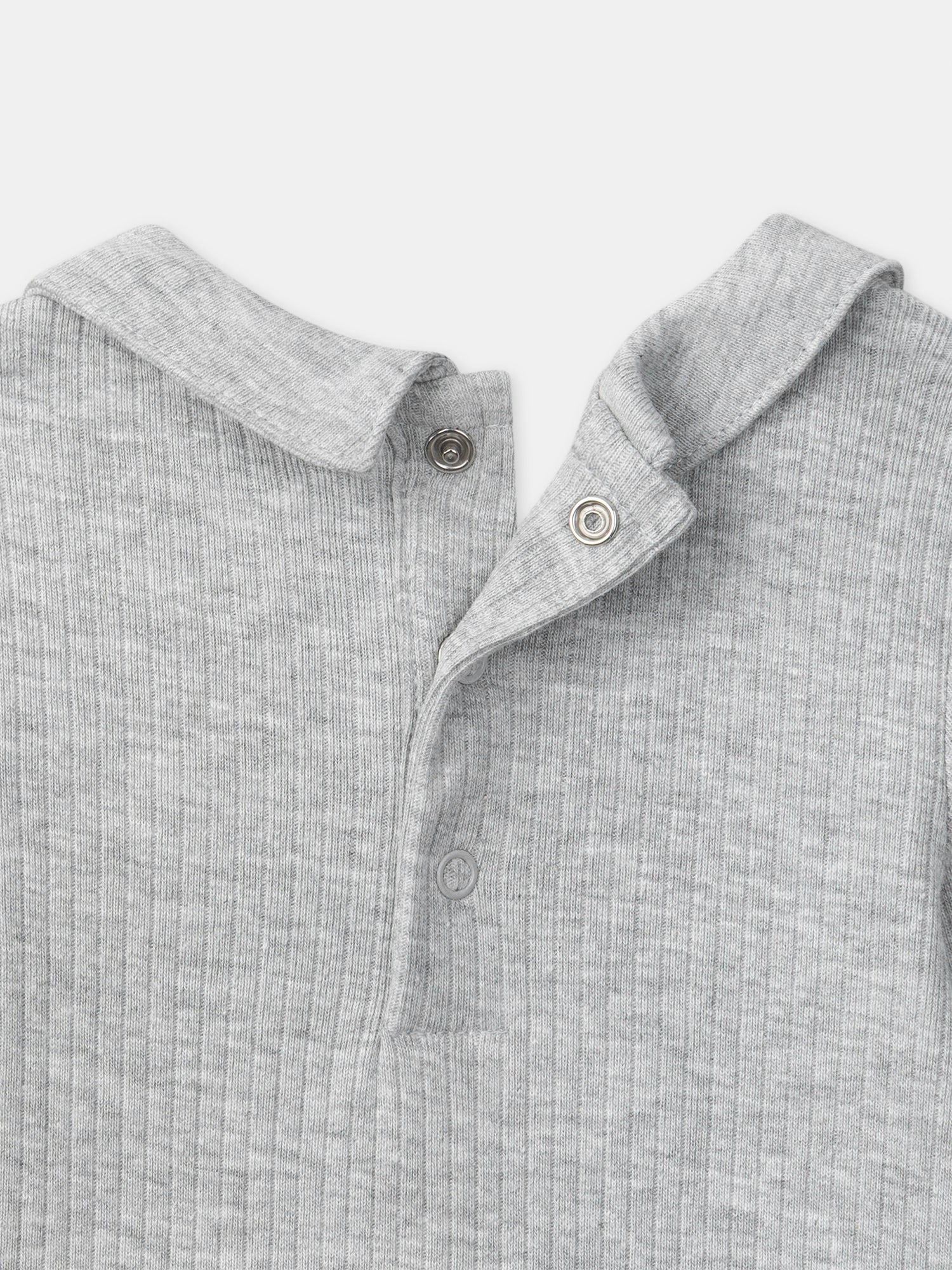 Body grigio con maniche lunghe e stampa di procione per bambini - Image 5