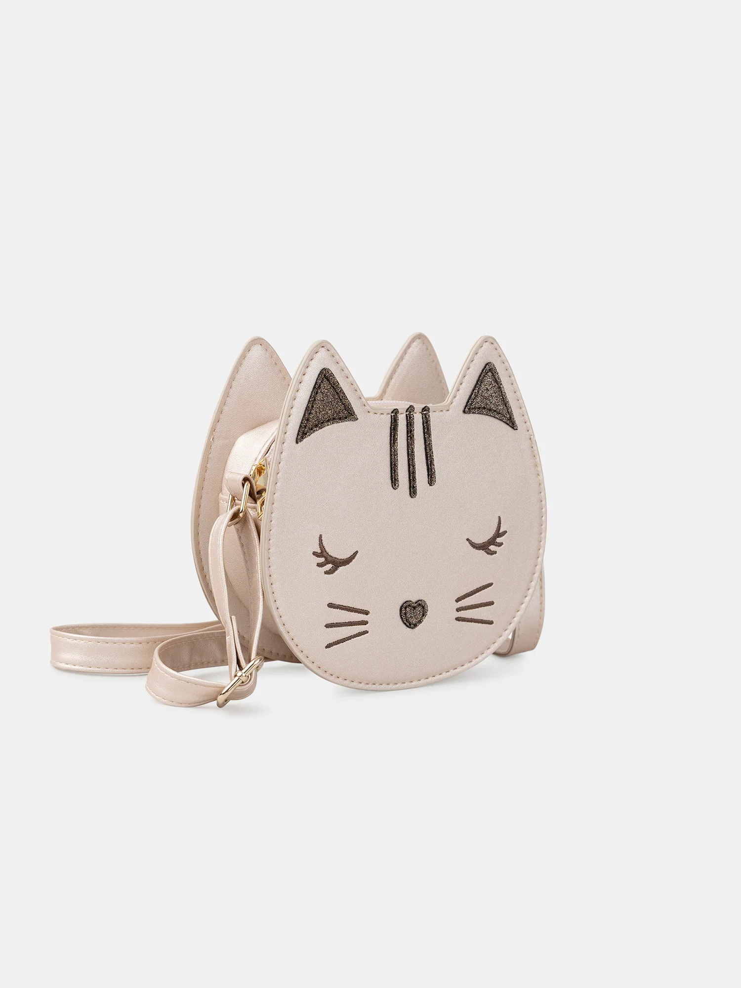 Borsa a tracolla con testa di gatto rosa Bambina - Image 4