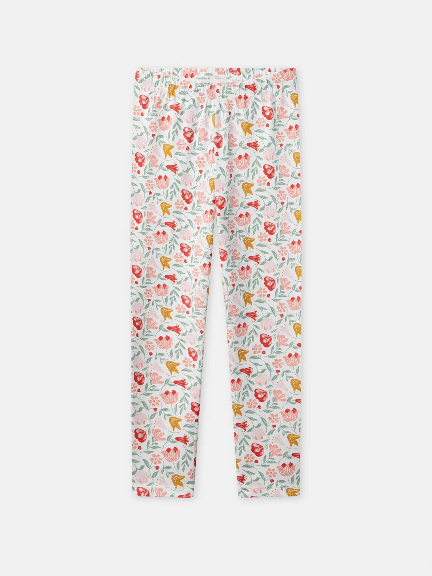 Camicia da notte stampata corallo con bouquet per ragazze - Image 5