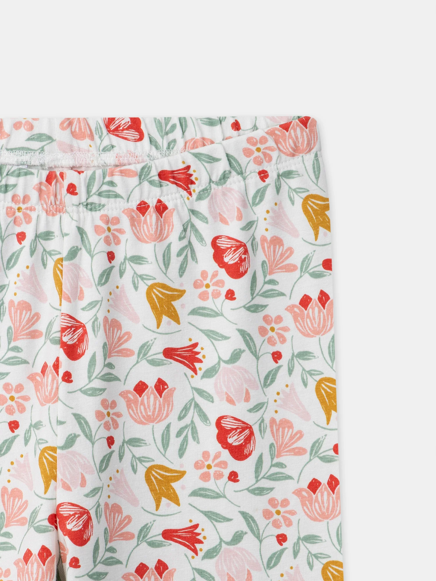 Camicia da notte stampata corallo con bouquet per ragazze - Image 6