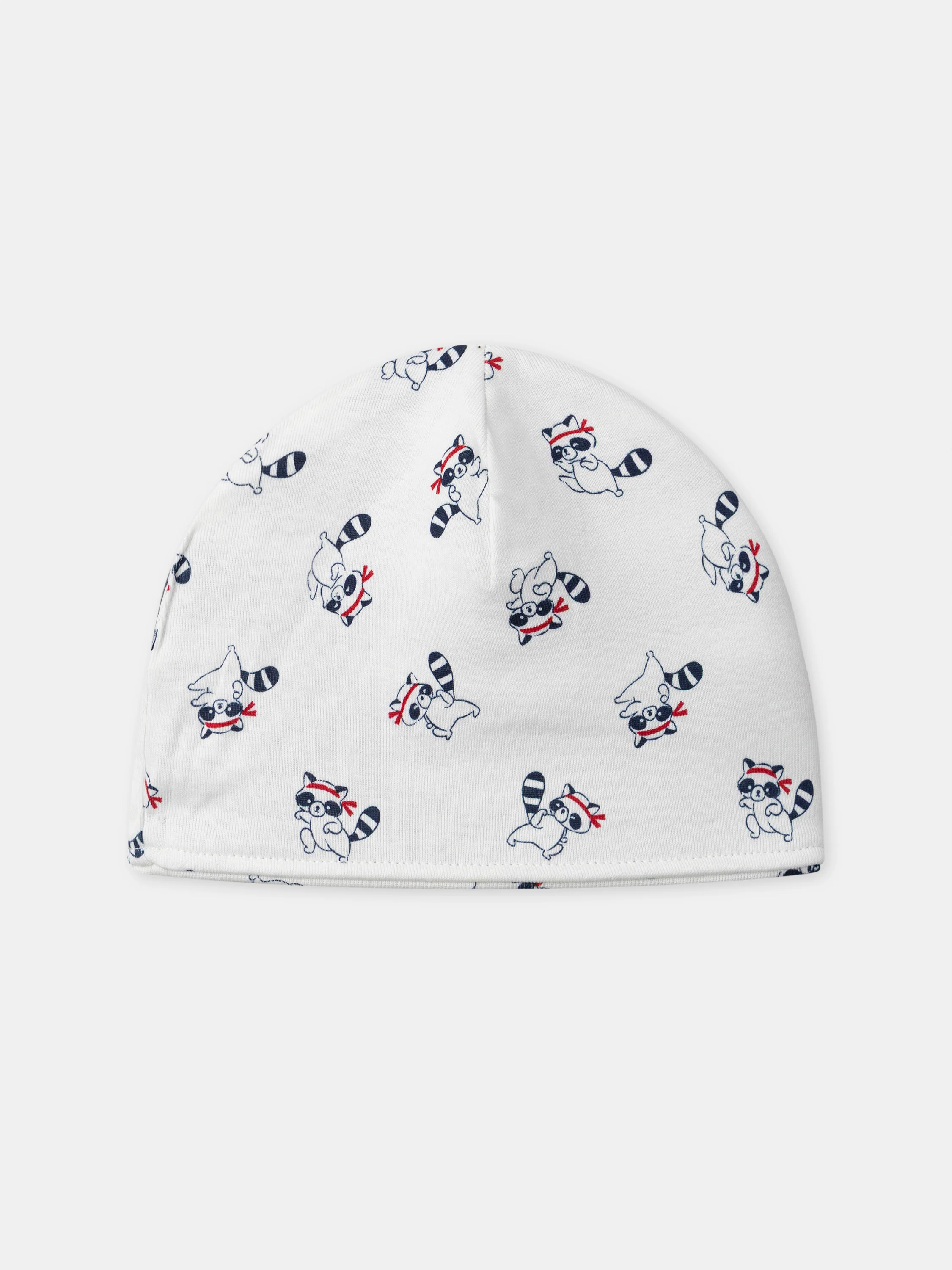 Cappello reversibile con strisce o stampa di procione per bebé bambino - Image 4