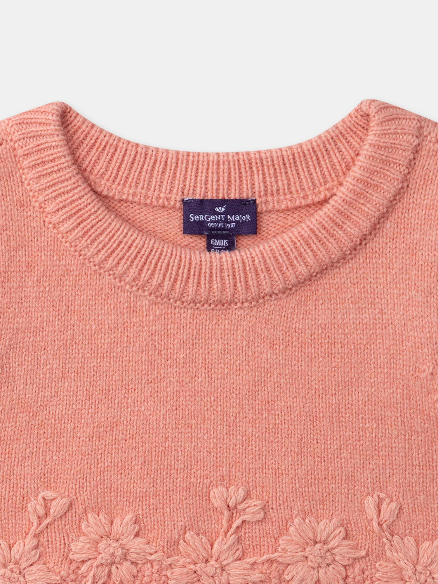 Maglione senza maniche corallo per bambina - Image 4