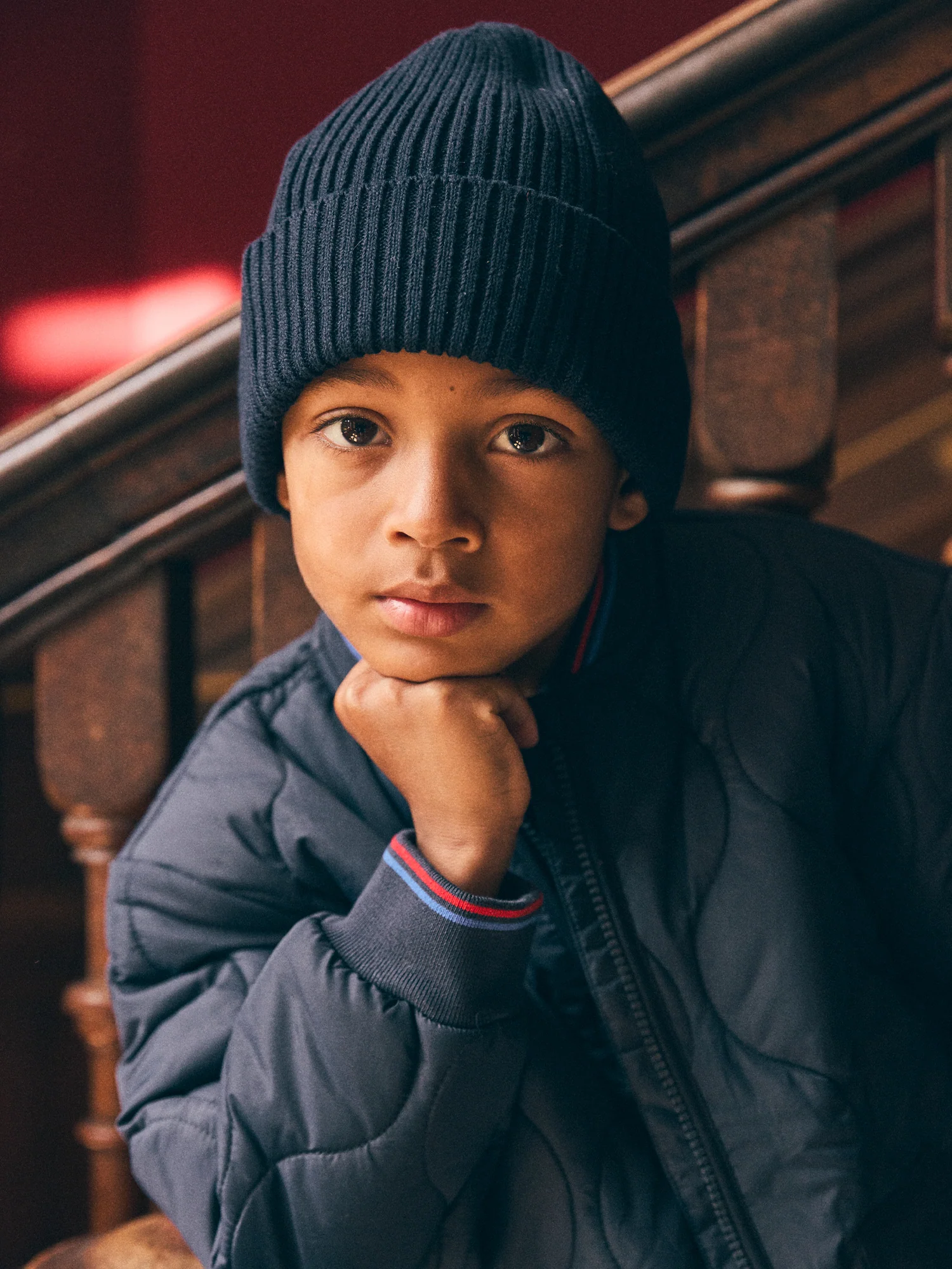 Giacca Imbottita Blu Navy per Ragazzi - Image 3