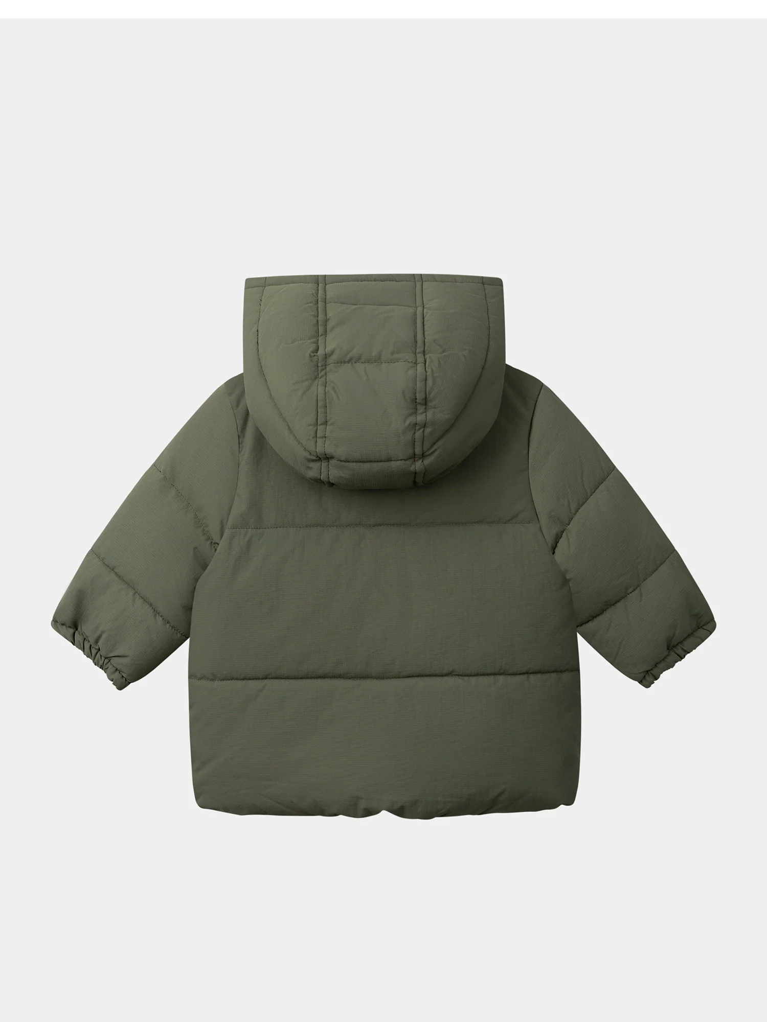 Giacca in Piuma Verde Kaki Bambino - Image 8