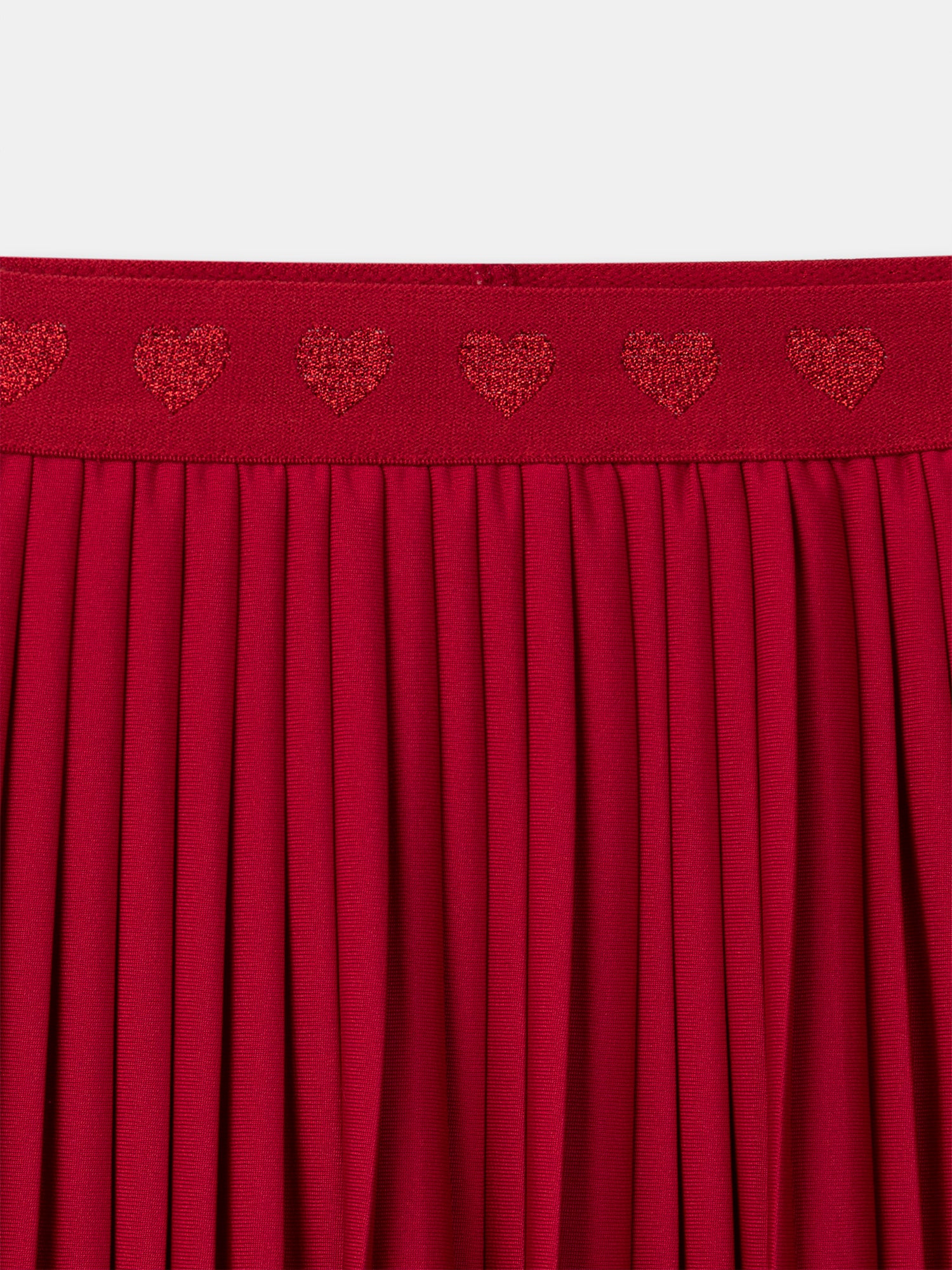 Gonna plissettata rossa per ragazze - Image 6