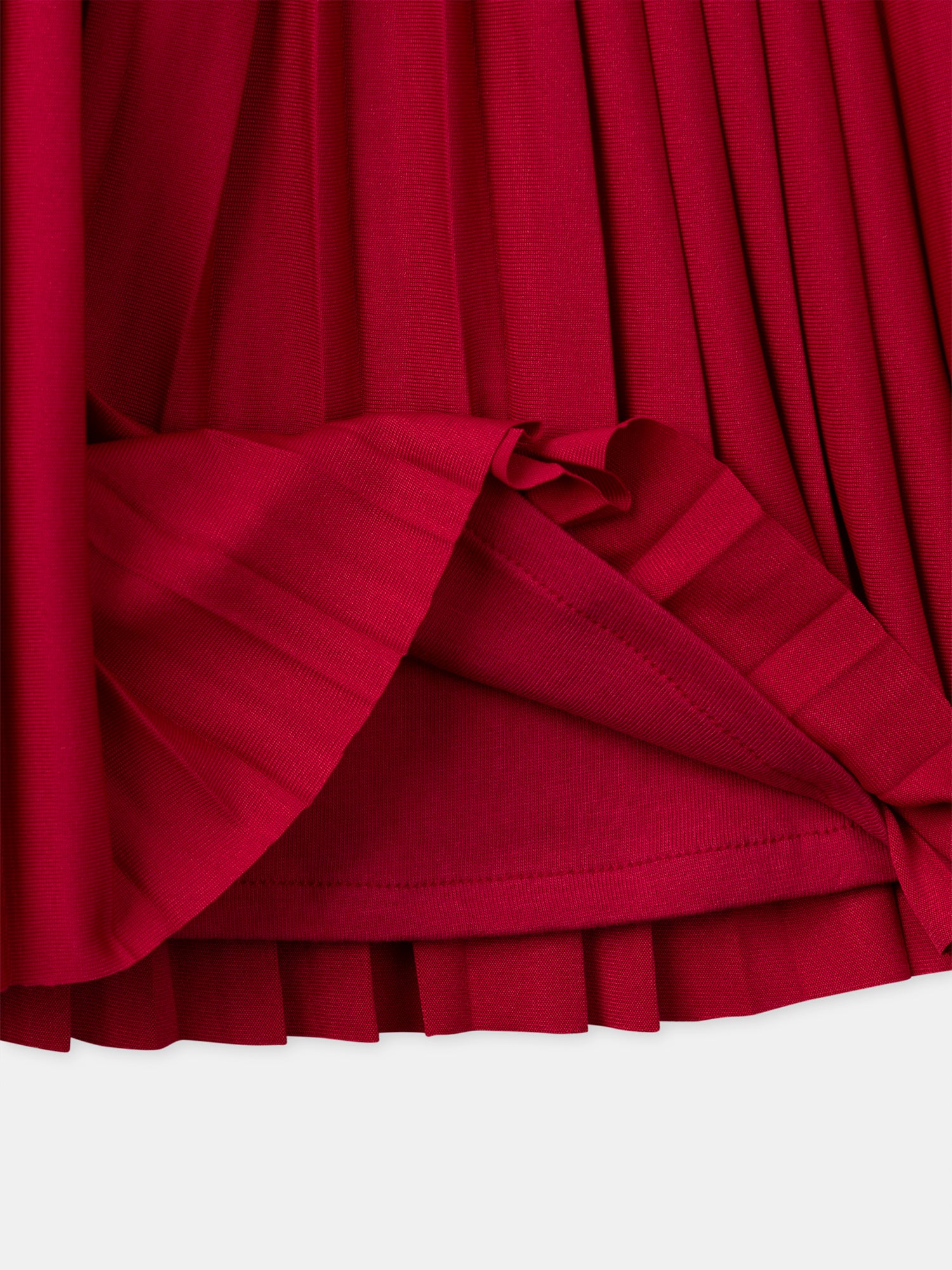 Gonna plissettata rossa per ragazze - Image 7
