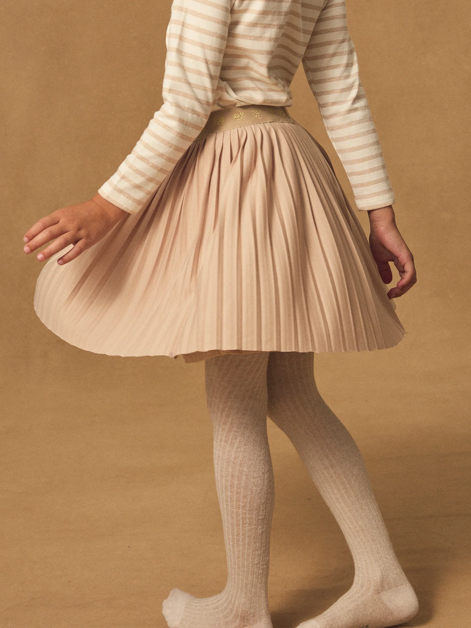 Gonna plissettata dorata ragazza - Image 4