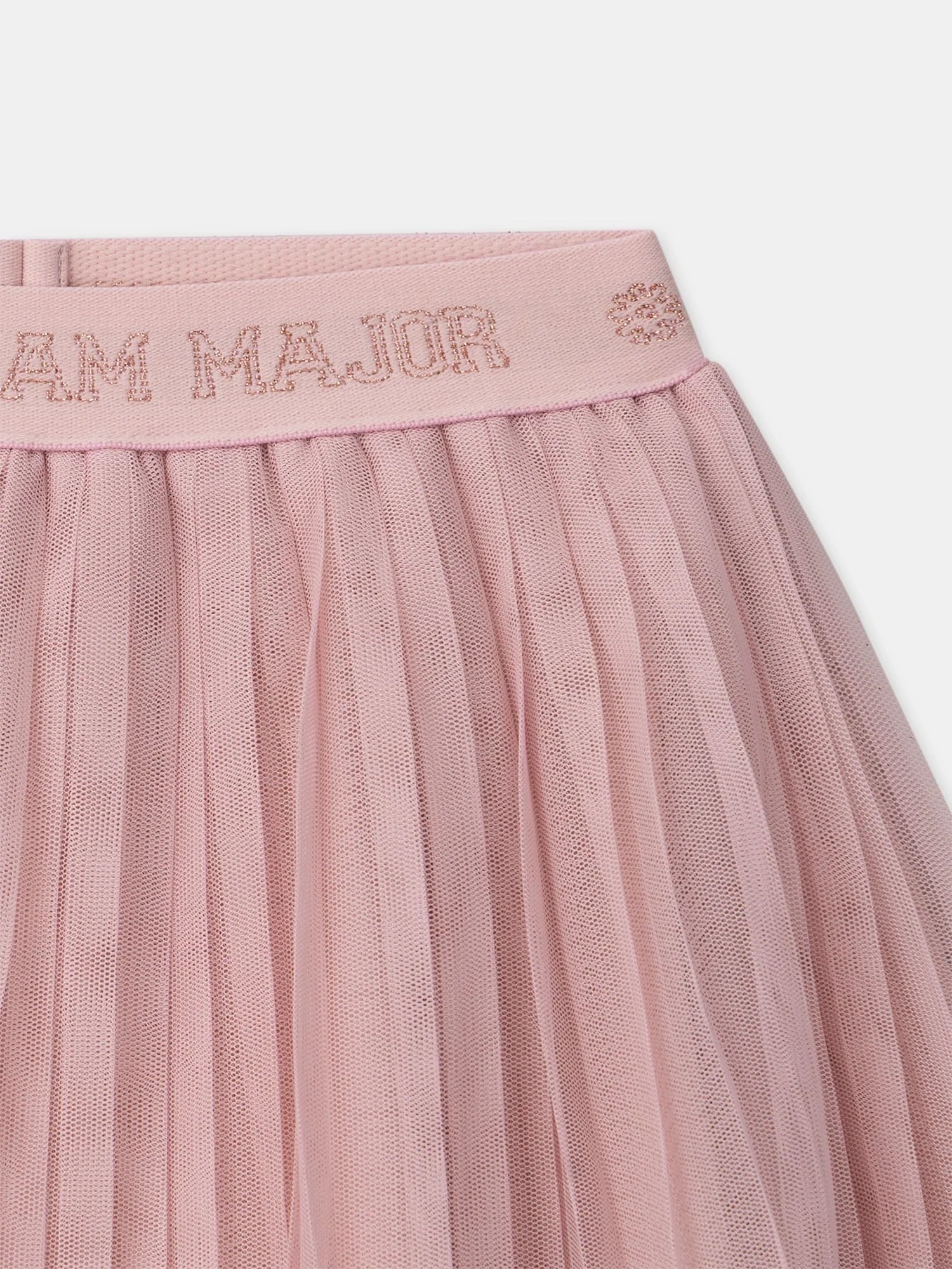 Gonna Plissettata in Tulle Rosa per Ragazze - Image 5