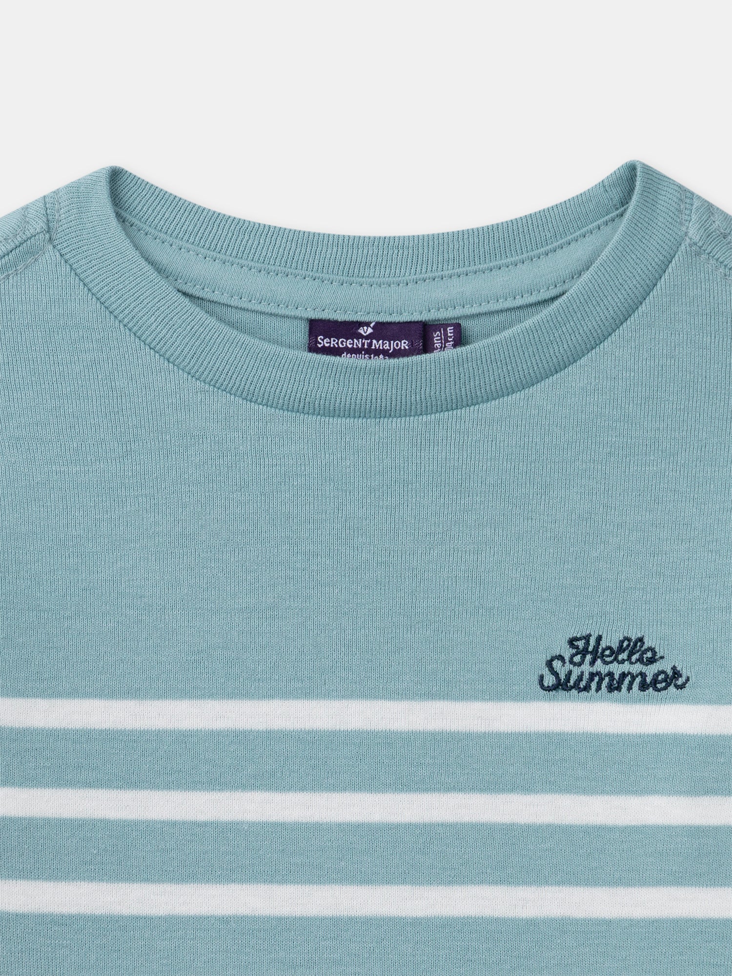 Maglietta blu a righe con maniche lunghe per ragazzi - Image 4