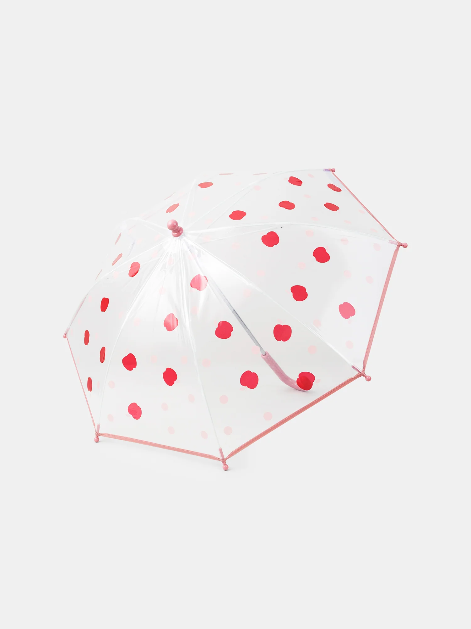Ombrello trasparente con stampa di mela per ragazze - Image 5