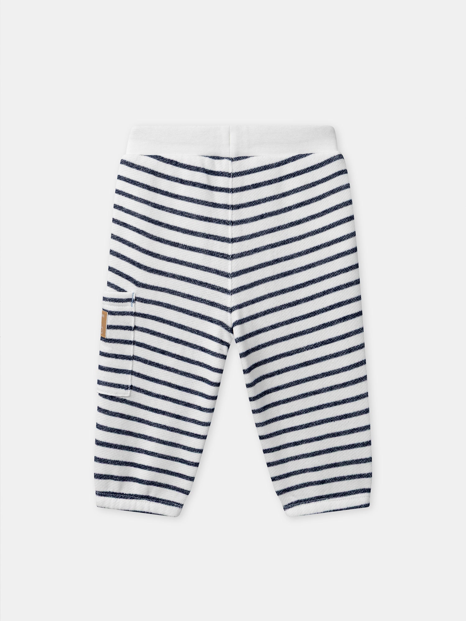 Pantaloni da jogging con righe blu navy per bambini - Image 4