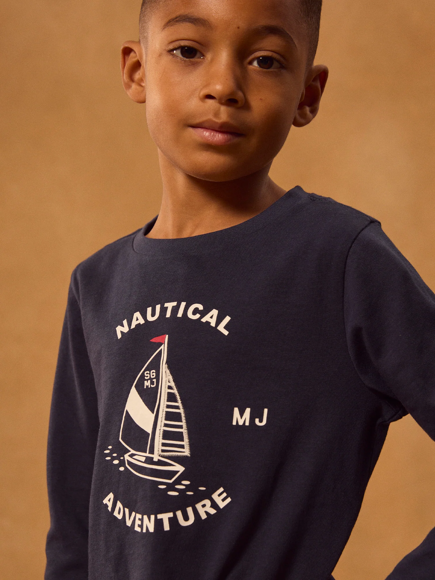 Pigiama Blu Marine e a Righe per Bambino - Image 3