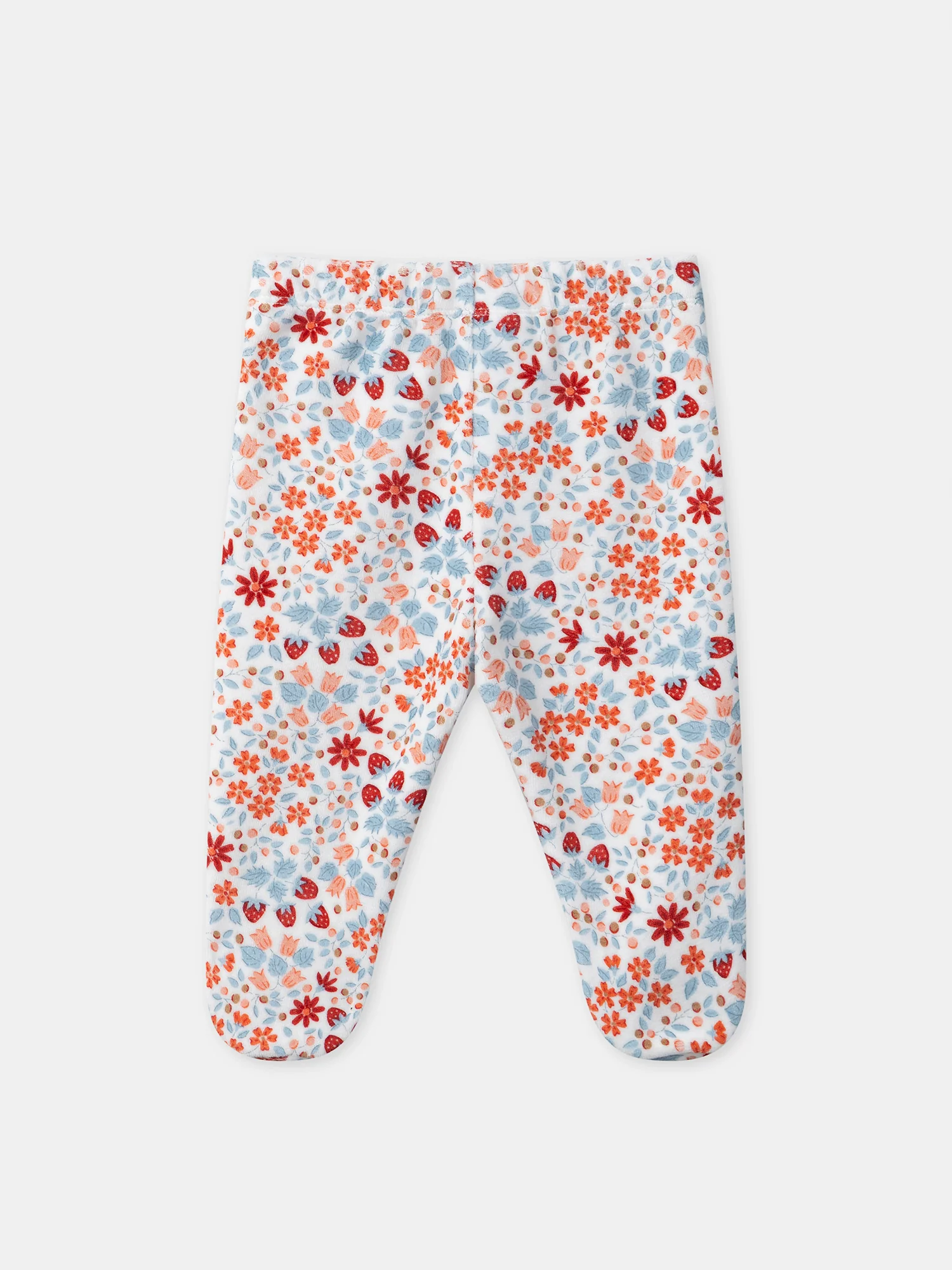 Pigiama per bambina con ricamo di coniglio e stampa floreale - Image 8