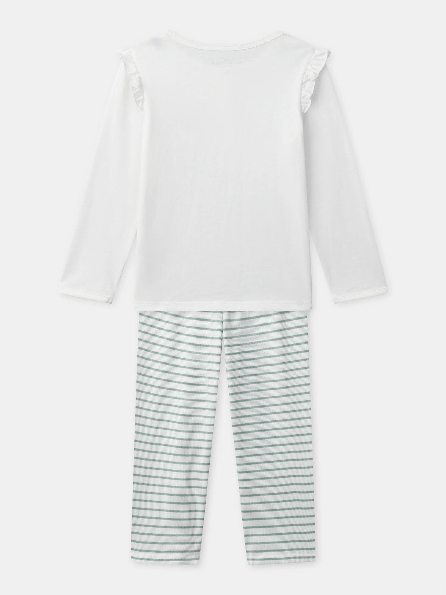 Pigiama per Bambina con Volant e Strisce - Image 10