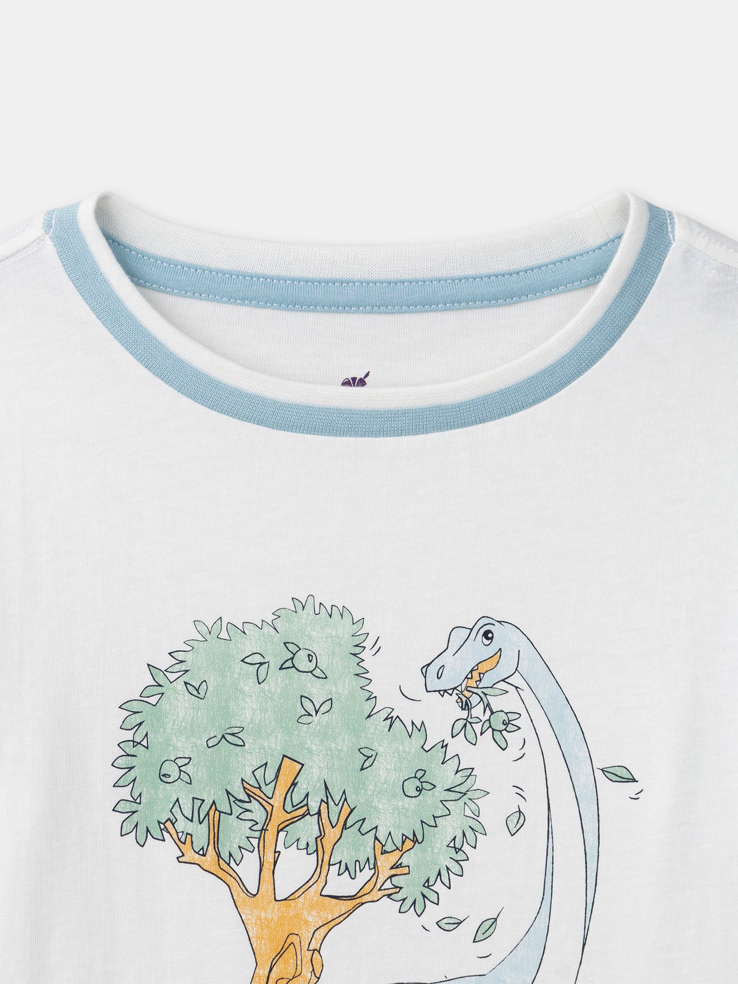 Pigiama blu con stampa di dinosauro per bambino - Image 5