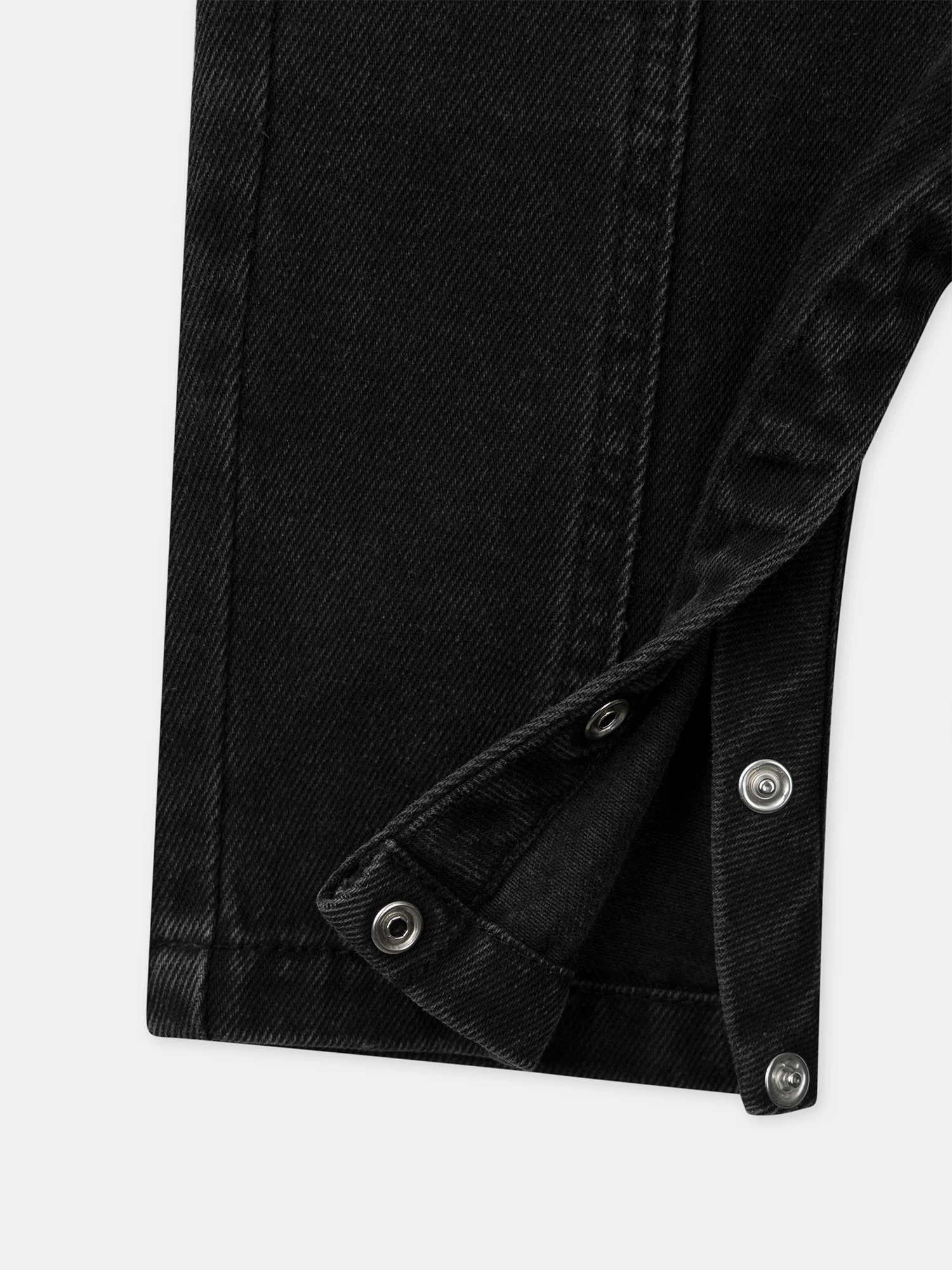 Salopette in denim nero con ricamo di panda Bambino - Image 9