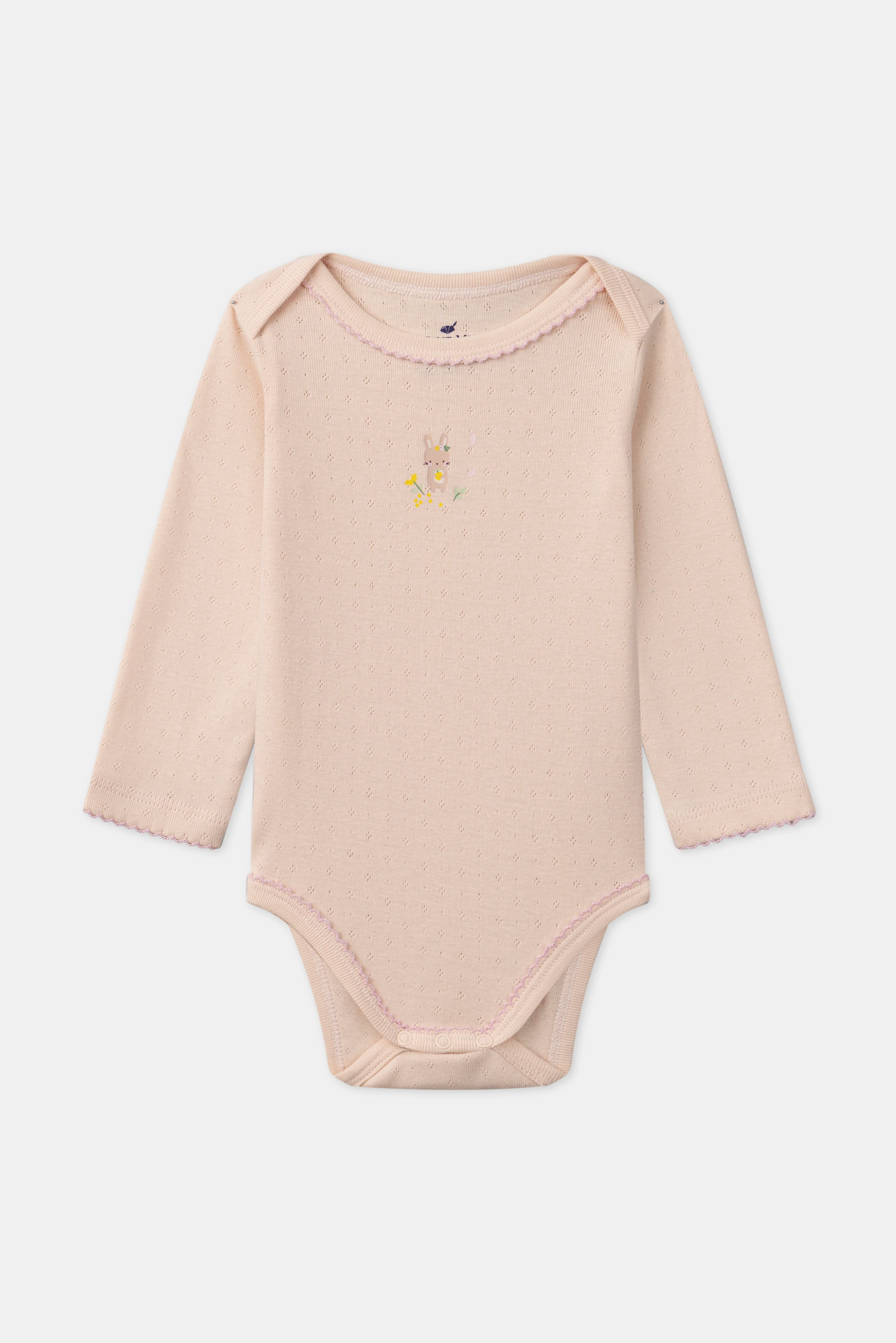 Set di 3 body per bambine, a maniche lunghe, in cotone biologico - Image 8