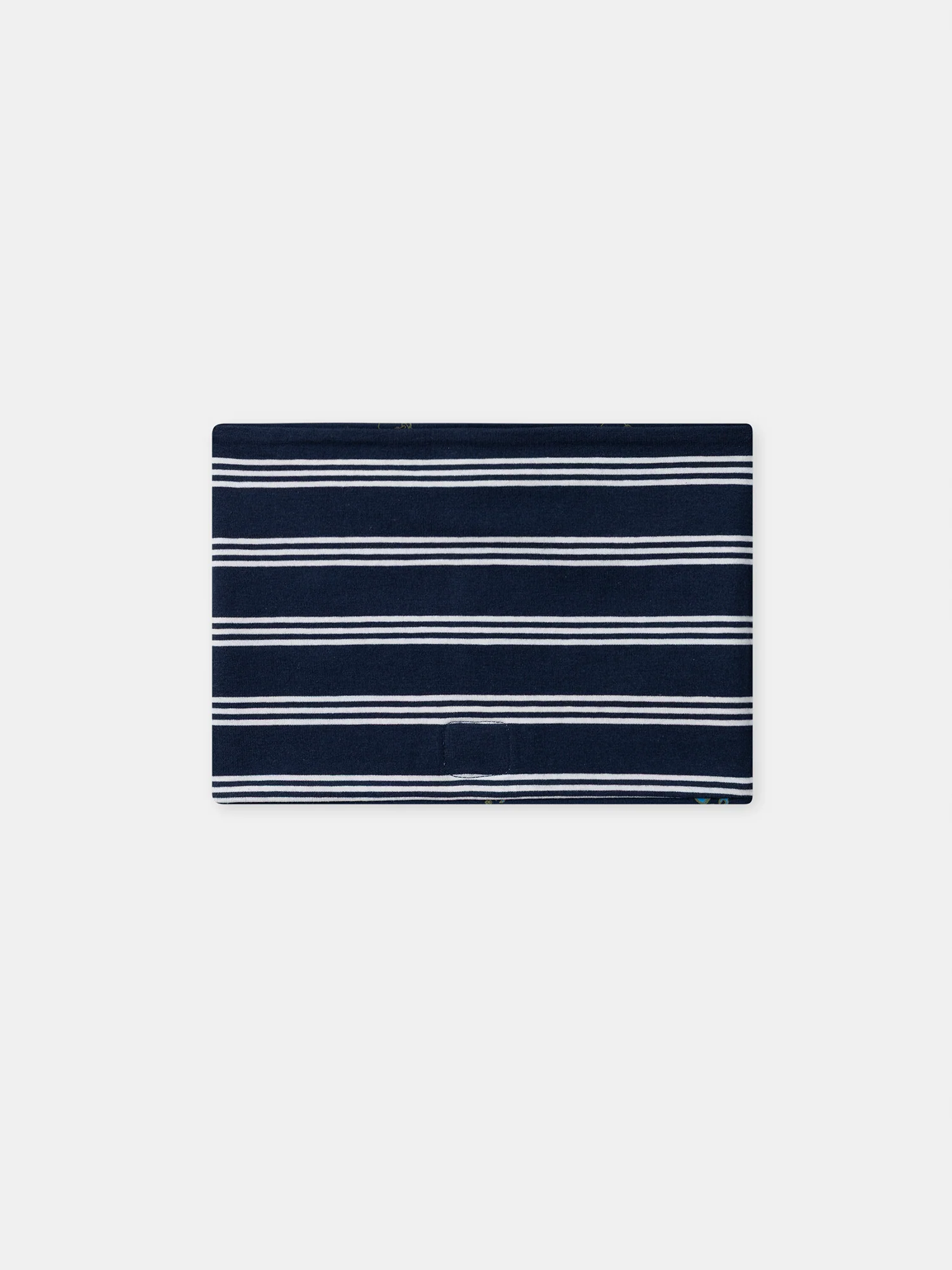 Snood blu scuro con stampa di skate e torre Eiffel per bambino - Image 3