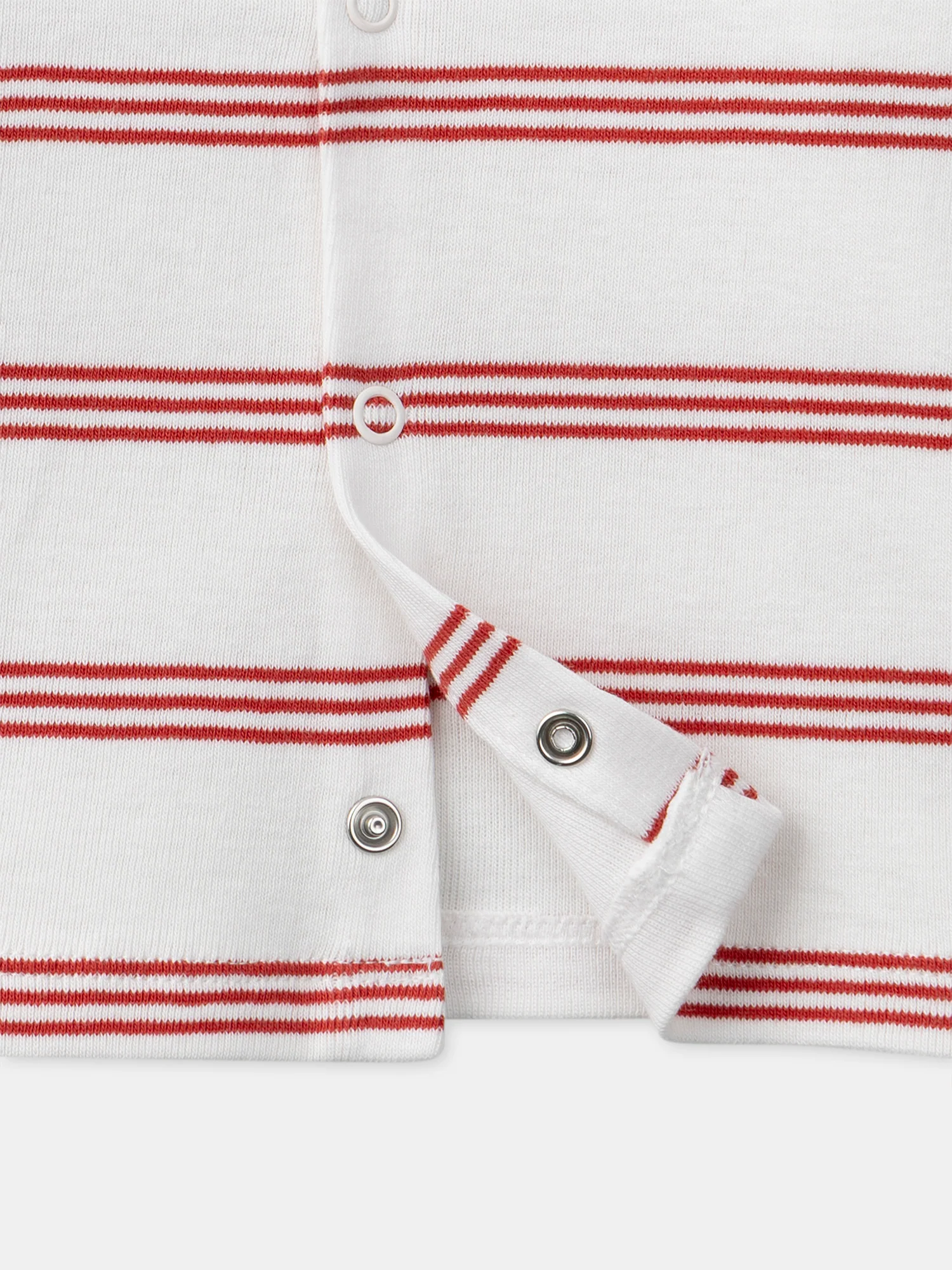 T-shirt a righe rosse con maniche lunghe per bambino - Image 3