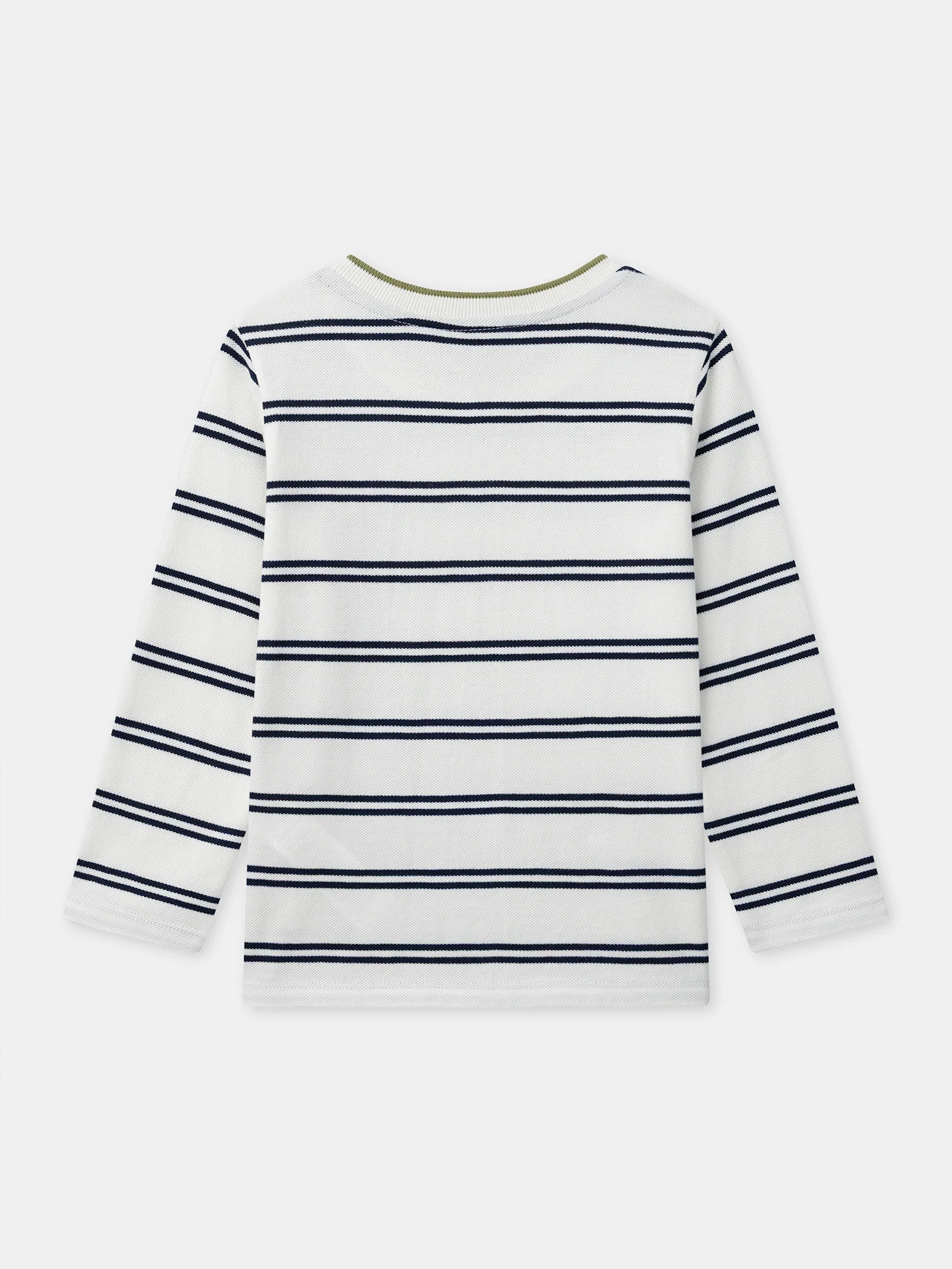 T-shirt a Strisce a Maniche Lunghe Bambino - Image 4