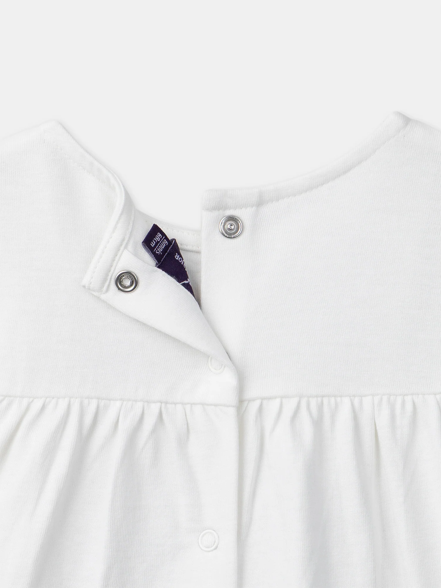 Blusa ecrù con ricami di fiori per bambina - Image 7