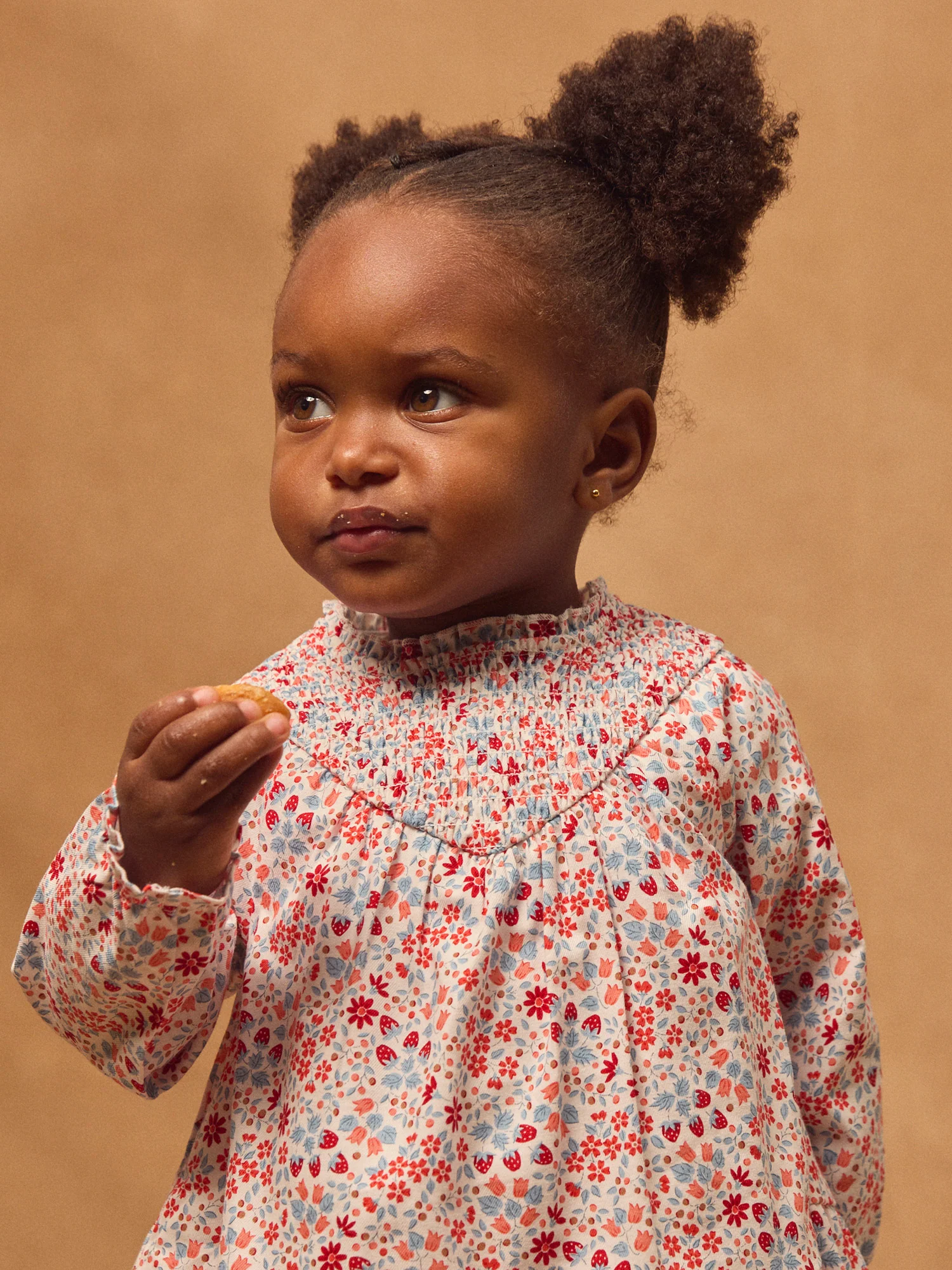 Vestito floreale e fragole per bambina - Image 3