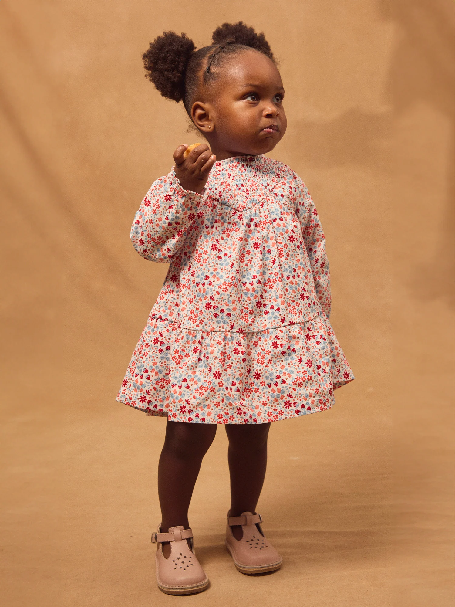 Vestito floreale e fragole per bambina - Image 5