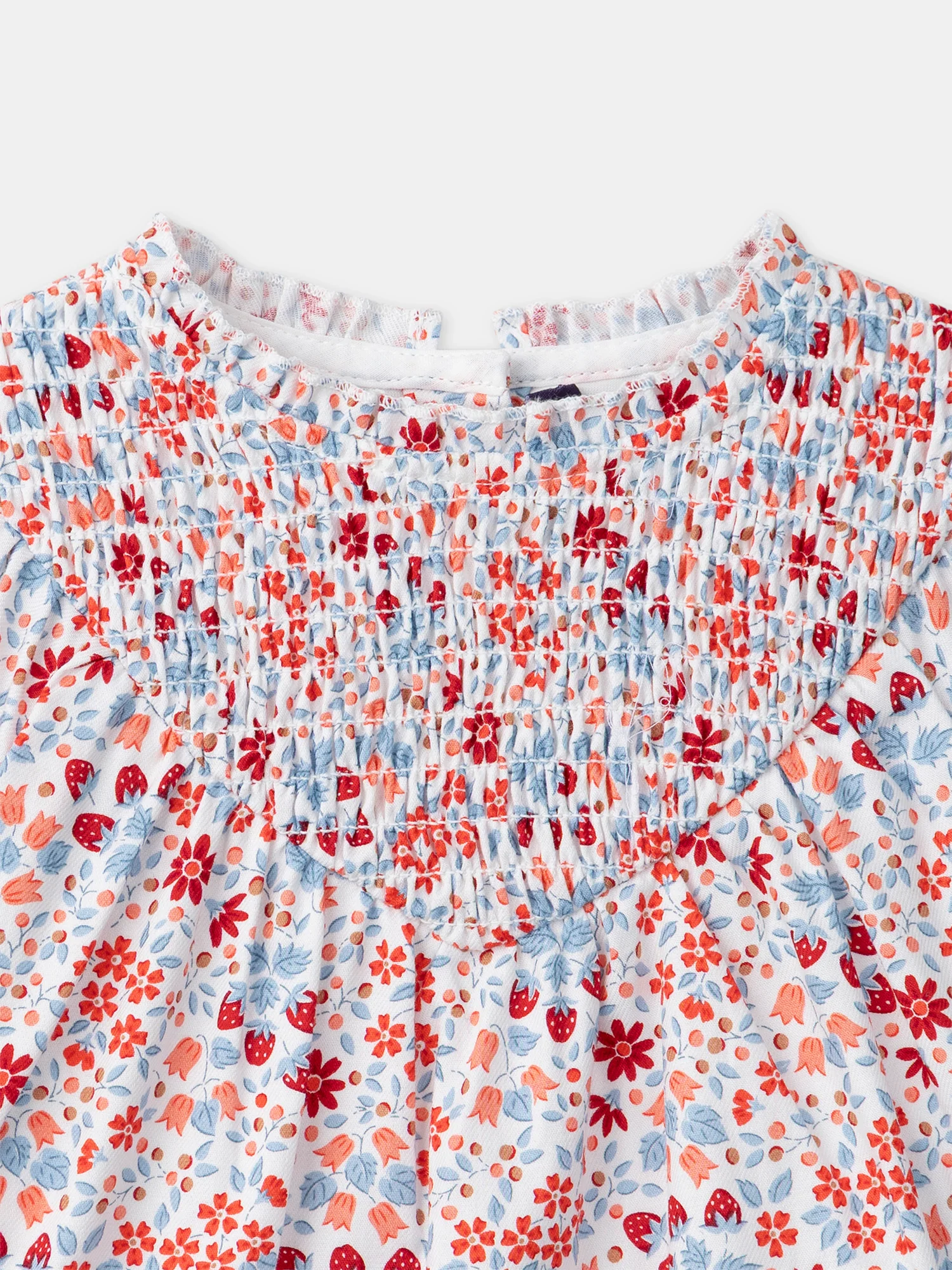 Vestito floreale e fragole per bambina - Image 6