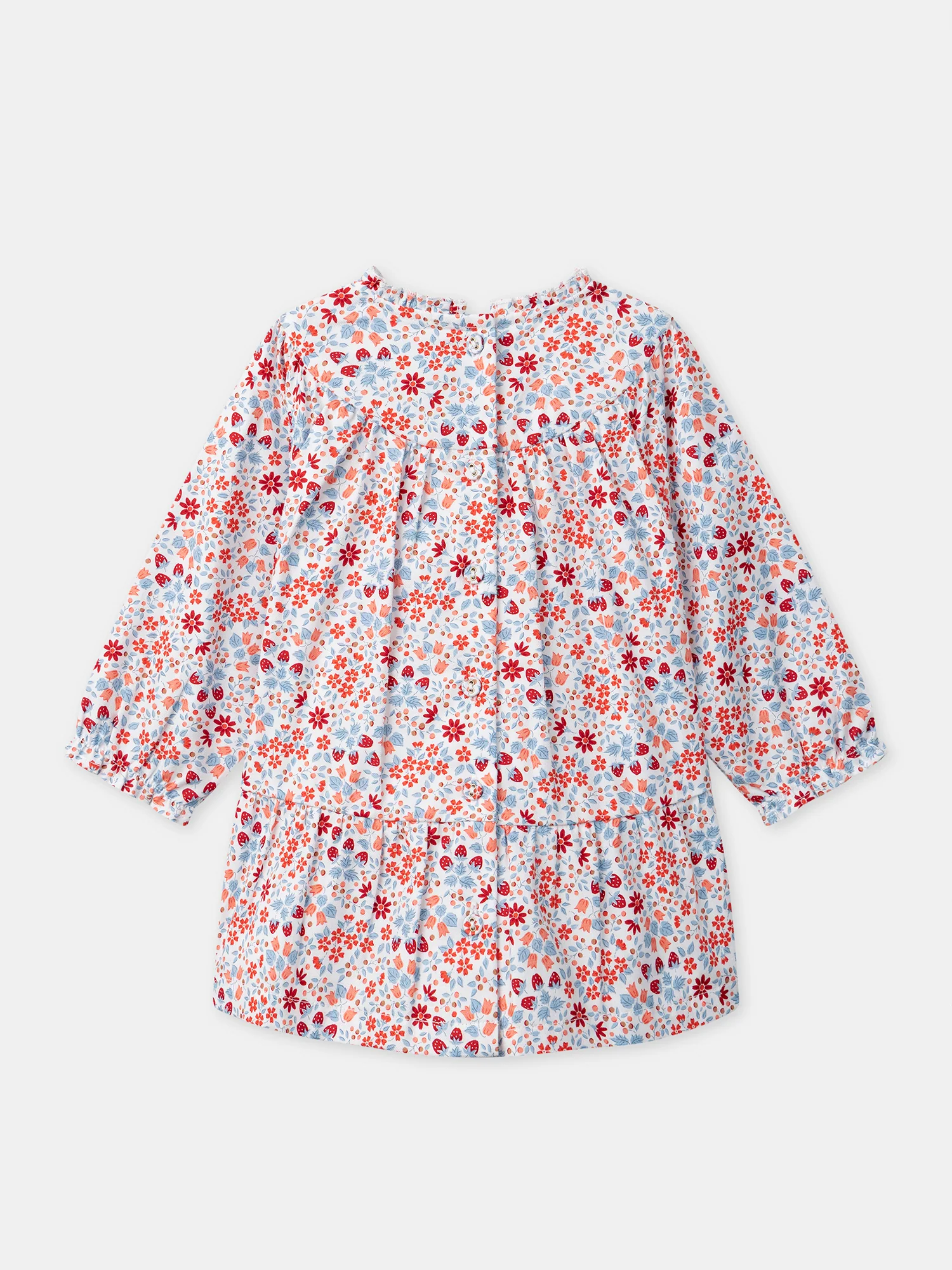 Vestito floreale e fragole per bambina - Image 8