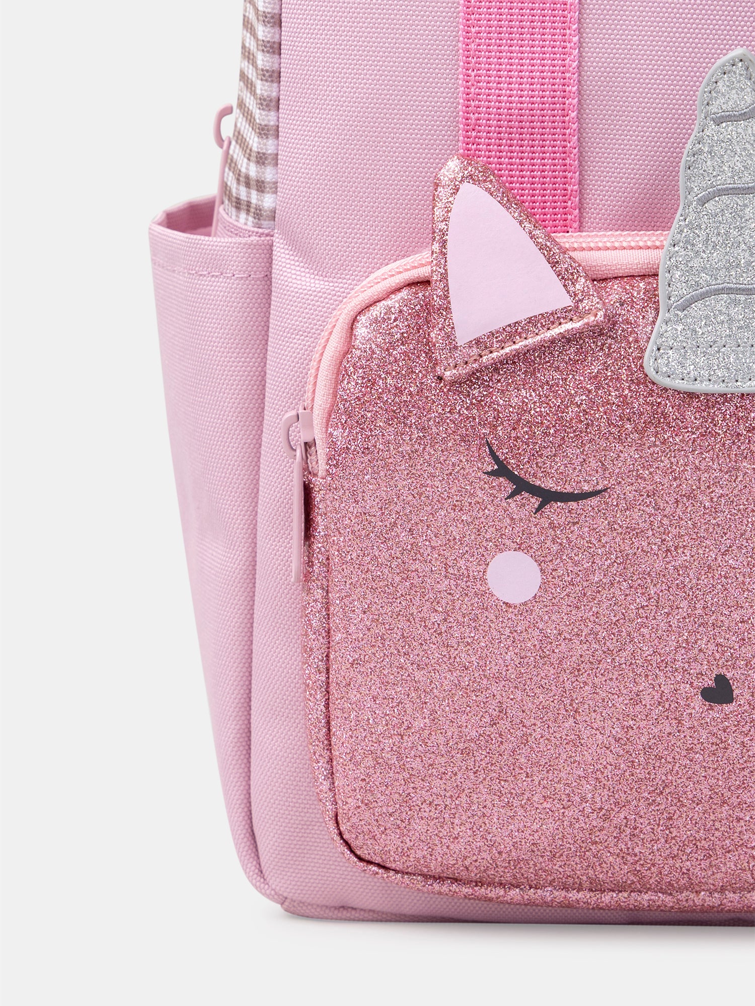 Zaino Rosa con Testa di Unicorno Ragazza - Image 5